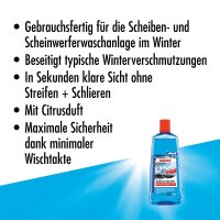 Winterscheibenreiniger SONAX AntiFrost + KlarSicht gebrauchsfertig bis -20°C Citrus 2l Flasche