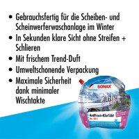 Winterscheibenreiniger SONAX AntiFrost + KlarSicht bis -20°C Zirbe 3l Standbodenbeutel