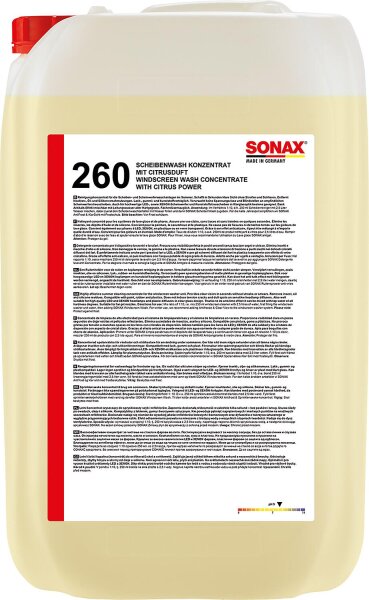 Sommerscheibenreiniger SONAX Konzentrat 1:10 Citrus 25l Kanister