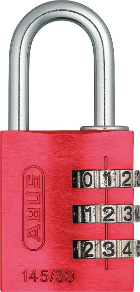 Aluminium Vorhangschloss Typ 145/20 rot