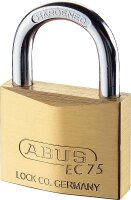 ABUS Messing-Hangschloss Serie EC 75/40