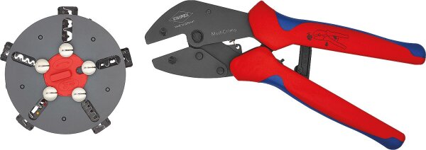 Multi-Crimpzange 250 mm mit Schnellwechselmagazin 0,25-10,0 mm²
