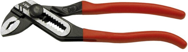 Wasserpumpenzange VBW® FastGRIP Länge 250mm mit Druckknopf und Kunststoffüberzug
