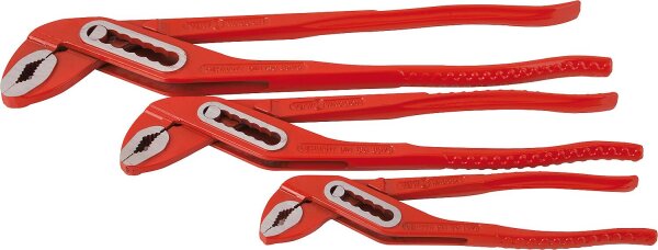 Wasserpumpenzangen-Satz 160, 250, 315mm Rot lackiert