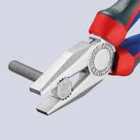 Kombizange KNIPEX® verchromt mit Mehrkomponenten-Griff, Länge (mm): 160