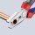 Kombizange KNIPEX® verchromt mit Mehrkomponenten-Griff, Länge (mm): 200