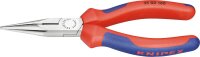 Flachrundzange mit Schneide poliert mit zweifarbigen...