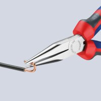 Langbeckzange verchromt mit zweifarbigen Mehrkomponenten Griffhüllen Länge 140mm