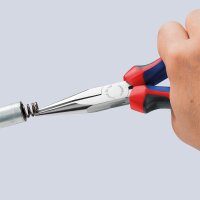 Langbeckzange verchromt mit zweifarbigen Mehrkomponenten Griffhüllen Länge 140mm