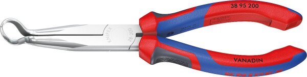 Mechanikerzange verchromt Mehrkomponenten-Griffhüllen Zündkerzensteckerzange Länge200