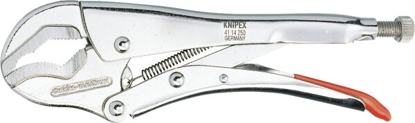 Gripzange vernickelt Backen mit Doppelprisma Länge 250mm