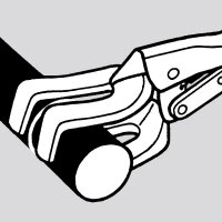 Schweiß-Gripzange vernickelt Länge 280mm 10-70mm