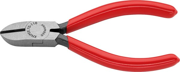Seitenschneider poliert Kunststoff überzogen Länge 110mm mit Facette