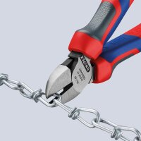 Seitenschneider KNIPEX® poliert mit Mehrkomponenten-Griff, Länge 125mm mit Facette