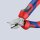 Seitenschneider KNIPEX® poliert mit Mehrkomponenten-Griff, Länge 160mm mit Facette