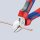 Seitenschneider KNIPEX® verchromt mit Mehrkomponenten-Griff, Länge 180mm mit Facette