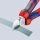 Seitenschneider KNIPEX® verchromt mit Mehrkomponenten-Griff, Länge 180mm mit Facette