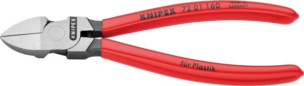 Kunststoff-Seitenschneider poliert Kunststoff überzogen Länge 160mm