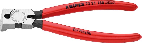 Kunststoff-Seitenschneider poliert Kunststoff überzogen Länge 160mm 85°gewinkelte Schneiden