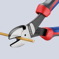 Kraft-Seitenschneider KNIPEX® poliert mit Mehrkomponenten-Griff, Länge (mm): 160