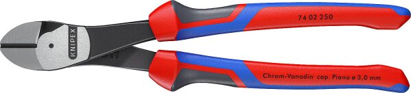 Kraft-Seitenschneider KNIPEX® poliert mit Mehrkomponenten-Griff, Länge (mm): 250