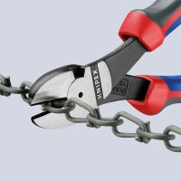 Kraft-Seitenschneider KNIPEX® poliert mit Mehrkomponenten-Griff, Länge (mm): 250