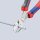 Kraft-Seitenschneider KNIPEX® verchromt mit Mehrkomponenten-Griff, Länge (mm): 160