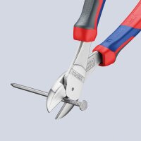 Kraft-Seitenschneider KNIPEX® verchromt mit Mehrkomponenten-Griff, Länge (mm): 250