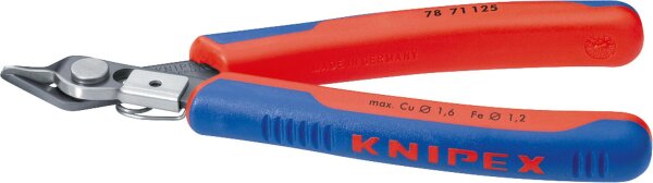 Electronic Super-Knips 64HRC Spezial-Werkzeugstahl brüniert mit Drahtklemme Länge 125mm