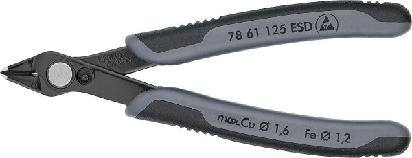 Electronic Super-Knips ESD Spezial-Werkzeugstahl brüniert 64HRC Länge 125mm