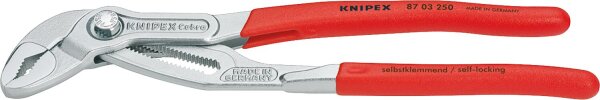 KNIPEX-Cobra HiTech-Wasserpumpenzange verchromt mit Kunststoff überzogen L=250mm