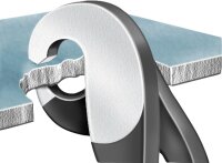 Fliesenlochzange poliert schwarz atramentiert Länge...