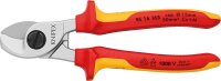 Kabelschere verchromt VDE isoliert zweifarbigen...