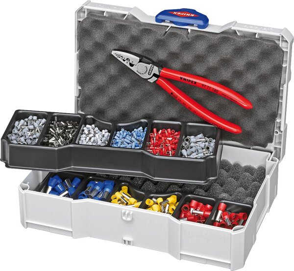 Crimp-Sortiment KNIPEX für Aderendhülsen, 1191-teilig