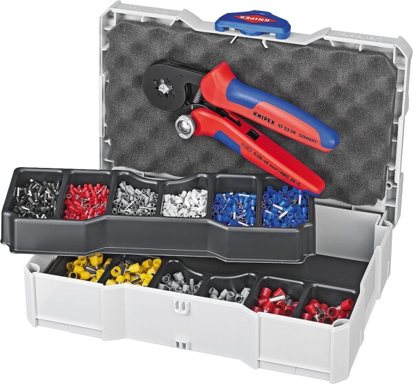 Crimp-Sortiment KNIPEX für Aderendhülsen, 1251-teilig