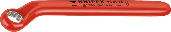 Ringschlüssel KNIPEX isoliert bis 1000V gekröpft SW18