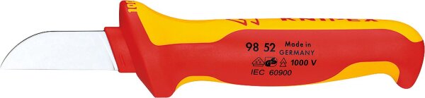 Kabelmesser tauchisoliert VDE Klingenlänge 50mm Gesamtlänge 190mm