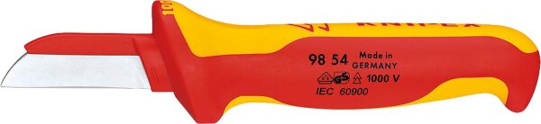 Kabelmesser tauchisoliert VDE Klingenlänge 50 mm Gesamtlänge 190 mm