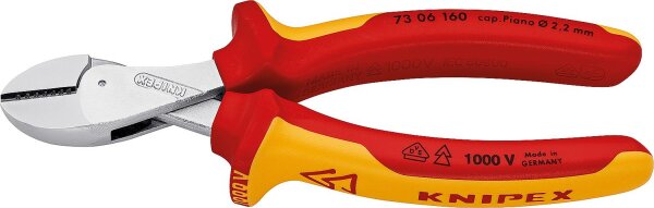 X-Cut Kompakt-Seitenschneider Knipex X-Cut, VDE, isoliert Länge: 160mm, verchromt
