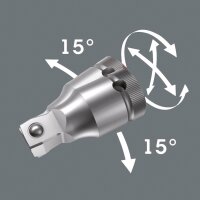 Verlängerung WERA mit Schnelldrehhülse und "Flexible-Lock" 1/4" Länge 75mm