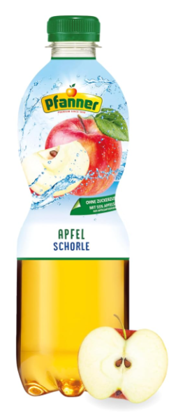 Pfanner Apfelschorle (500 ml) EINWEG (inkl. Pfand)