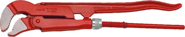 Rohrzange S-Maul poliert 2"