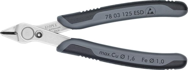 Seitenschneider KNIPEX Super Knips XL ESD m. poliertem Kopf, Länge 140 mm