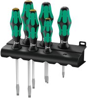 Schraubendreher-Satz Wera 334/355/6  Rack, Kraftform...