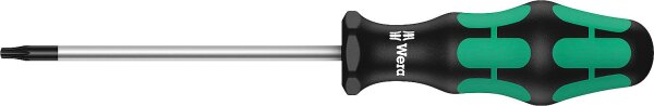 Torx®-Schraubendreher Wera 367 Kraftform Plus-Serie 300, Klinge rund, Black Point-Spitze, T10 x 80 mm