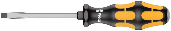 Schlitz-Schraubendreher mit Schlagkappe Wera 932 A Kraftform Plus-Serie 900, Klinge durchgehend mit Sechskant, SL5,5 x 1,0 x 100 m