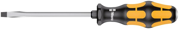 Schlitz-Schraubendreher mit Schlagkappe Wera 932 A Kraftform Plus-Serie 900, Klinge durchgehend mit Sechskant, SL7,0 x 1,2 x 125 m
