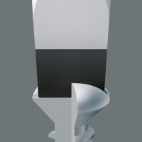 Schlitz-Schraubendreher mit Schlagkappe Wera 932 A Kraftform Plus-Serie 900, Klinge durchgehend mit Sechskant, SL9,0 x 1,6 x 150 m