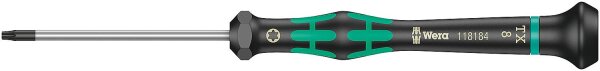 Feinmechanik-Torx®-Schraubendreher Wera 2067 HF Serie Kraftform Micro, Drehkappe, Black Point-Spitze, Haltefunktion, T7 x 60 mm