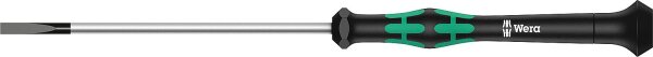 Feinmechanik-Schlitz-Schraubendreher Wera 2035 Serie Kraftform Micro, Drehkappe, Black Point-Spitze, SL1,5 x 0,23 x 40 mm